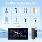7 Inch Double Din Car Stereo with Wireless Apple CarPlay & Android Auto, Touchscreen Android Radio, Bluetooth Car Audio Receiver (No reversing Camera)
