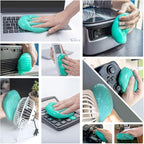 Car Cleaning Gel for Car Detailing Car Cleaning Gel Putty Reusable Keyboard Cleaner Gel Car Putty for Cleaning Dust Universal Cleaning Gel 5 Pack(Green)