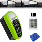 Oil-Free Car Glass Brushes, Upgrade 2.0 Clear Vision Glass Cleaner, Oil Film Cleaning Brush for Automotive Windows, Clearvision Cars Windshield Cleaner Tool (1set) (1, Green)