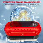 Oil-Free Car Glass Brushes, Upgrade 2.0 Clear Vision Glass Cleaner, Oil Film Cleaning Brush for Automotive Windows, Clearvision Cars Windshield Cleaner Tool (1set) (1, Red)