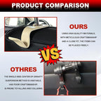 Automotive Universal 2PCS Leather Headrest Hooks, for Car Keep Purses Bags Coats and Groceries Secure Universal Fit for Most Vehicles, Beige