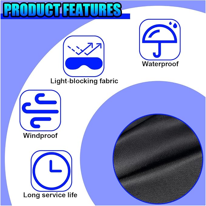 Car Rear Windshield Snow Ice Cover, 57'' × 35'' Waterproof Oxford Car Sun Shade Protector, Universal Winter Windproof Frost Automotive Exterior Accessories for SUV Truck Sedan (Rear)
