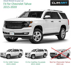 in-Channel Incredibly Durable Rain Guards for Chevy Tahoe 2015-2020/GMC Yukon 2015-2020, Original Window Deflectors, Vent Window Visors, Vent Deflector, 4 pcs. - 615463