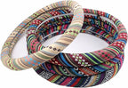 Boho Steering Wheel Cover for Women Men Baja Blanket Enthic Car Steering Wheel Cover Ethnic Car SUV Wheel Protector, Breathable, Anti-Slip, Odorless, Universal Fit 14.5-15 Inch