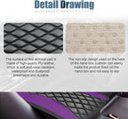 Car Center Console Cover, Universal Leather Waterproof Armrest Seat Box Cover Protector, Comfortable Car Decor Accessories Fit for Most Cars, Vehicles, SUVs-Purple