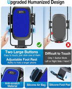 【Upgraded Strongest Suction & Pro Military-Grade】Ultimate Car Phone Mount【360°Rotatable Suction】Cell Phone Holders Truck Stand for Dashboard Windshield Vent for iPhone 17 Pro Max 16 Samsung,Light Blue