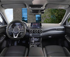 D Shape Steering Wheel Cover for Nissan Rogue Kicks - Auto Car Steering Wheel Cover Customized for Nissan Altima Sentra(Black+Black Line-D-Shaped)