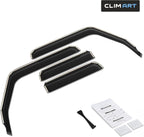 in-Channel Incredibly Durable Rain Guards for Jeep Gladiator 2020-2026,Original Window Deflectors,Vent Deflector,Vent Window Visors,Truck Accessories,4pcs-620202