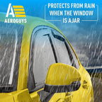 Extra Durable Window Deflectors in-Channel Window Visors Rain Guards Fit for Honda HR-V 2023-2026, Sun Visors, Wind Vent for Shades, Exterior Car Accessories - 4pcs. AG0594