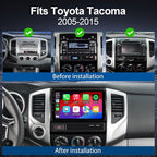 Car Stereo Radio for Toyota Tacoma 2005-2015 with Wireless Carplay&Android Auto/9 inch Touch Screen/Android12/FM RDS/GPS Navigation/HD Backup Camera (2GB+32GB+HD Backup Camera)
