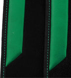 Embroidery Butterfly Car Floor Mats, Green Carpet Floor mats with Heel Pad, Universal Fit for Suvs,Sedans,Trucks,Cars, Set of 4 (Black and Green)