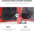 Front Door Storage Pockets,Anti-block Legs Door Side Insert Box Organizer Door Net Pocket Replacement for 2011-2018 Jeep Wrangler JK JKU, Interior Storage Expansion Accessories, Black, 2PCs