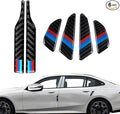 6PCS Car Door Protector Rearview Mirror Protector Sticker Set for BMW M X3 X5 X7 X1 X6 X4 4 3 5 7 f30 Series Accessories, Anti Collision Trim Strips Carbon Fiber Car Door Edge Bumper Guards