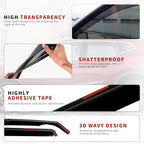 in Channel Rain Guards for 2021 2022 2023 2024 Nissan Rogue S, SV, SL, Platinum, Smoke Tinted Window Wind Deflectors, Vent Window Visors Shades Shield, 4PCS