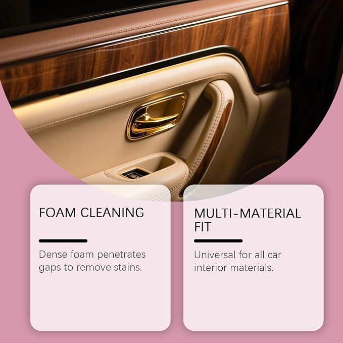 Multi-surface Car Interior Cleaning Spray,Multi-surface Cleaning Spray,Cherry Interior Dressing,Car Interio𝐫 Cleanin𝐠 Kit,For Polishing, Maintenance (2)