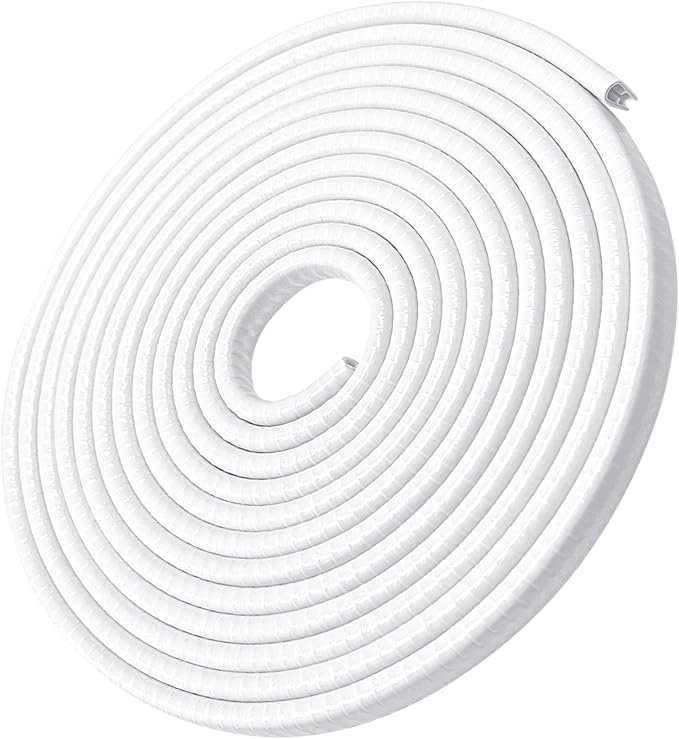 13Ft(4M) Car Door Edge Guards U Shape Edge Trim Rubber Seal Protector Rubber Door Protector Protection Edge Anti-Collision Clips Fit for Most Car