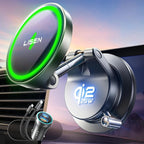 Qi2.2 25W MagSafe Car Mount Charger, Magnetic Wireless Car Charger with 54W Adapter, Magnetic Phone Holder for Car, iPhone Car Mount, Vacuum Suction Cup Phone Mount for iPhone 17 16 15 14 13 12 | [Qi2.2 25W Fast Charging] Magsafe Car Mount, [Easy...