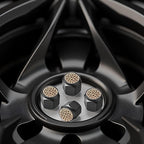 Tire Valve Stem Caps Cover,4 Pcs Metal Black Air Valve Cap, Aluminum Car Wheel Stem Caps,Universal Stem Covers for Cars,Trucks,Bikes,Bicycles, Motorcycles,Corrosion Resistant (Leopard)
