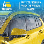 Extra Durable Window Deflectors in-Channel Window Visors Rain Guards Fit for Toyota Corolla Cross 2022-2026, Sun Visors, Wind Vent for Shades, Exterior Car Accessories - 4pcs. AG0493