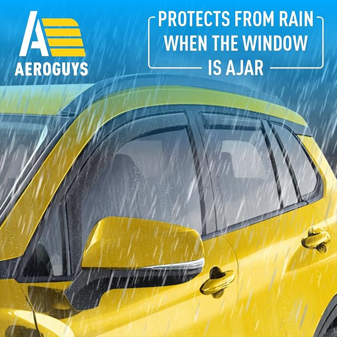 Extra Durable Window Deflectors in-Channel Window Visors Rain Guards Fit for Toyota Corolla Cross 2022-2026, Sun Visors, Wind Vent for Shades, Exterior Car Accessories - 4pcs. AG0493