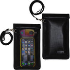 Faraday Bag for Phone w/Lanyard, RFID Key Fob Protector, Signal Blocker for Car Keys Anti-Theft, Cell Phone Signal Blocking Pouch Anti-Hacking, Shielding Case, 2 Pack, Black