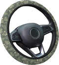 Dark Cottagecore Botanical Steering Wheel Cover, Non-Slip Polyester Wheel Grip, Universal 15 Inch Car Accessory