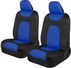 AquaShield Waterproof Front Seat Covers, Blue Seat Covers for Cars – Neoprene Front Car Seats Cover, SUV Seat Covers Protector - Car Interior Cover for Auto, Trucks, & Dog Owners