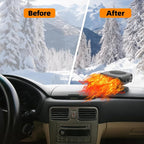 Car Heater, 12V 200W Portable Fast Defroster and Defogger, 2026 New Upgrade 2-in-1 Heater & Cool Fan with Handle, Plug into Cigarette Lighter for Car, SUV, Truck