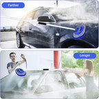 62" Car Wash Brush with Long Handle and Car Wash Brush Microfiber Car Cleaning Brush Kit for Car RV Truck Cleaning 1 Chenille Scratch-Free Replacement Head with Aluminum Alloy Pole (Blue)