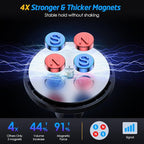 Magnetic Phone Holder for Car, [2 Pack] Universal Air Vent Magnetic Phone Mount for Car, Car Phone Holder Mount for Cell Phones and Mini Tablets with 4 Metal Plates