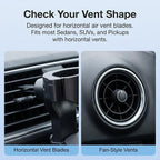 Car Cup Holder, Stable Cup Holder Expander for Car Air Vents, Car Ashtray Holder, Suitable for Sedans SUVs Trucks with Horizontal Blade Vents (Black)