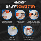 Car Wash Foam Gun + Microfiber Wash Mitt - Foam Cannon Works with Any Soap - Garden Hose Car Foam Sprayer - Car Wash Kit - Car Accessories Foam Blaster (Orange Foam Gun with Mitt)