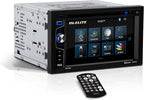 Elite BV755B Car Stereo System - 6.2 Inch Double Din Touchscreen, Bluetooth Head Unit, AM/FM Radio Receiver, CD Player, USB, SD, Aux In, Hook Up To Amplifier