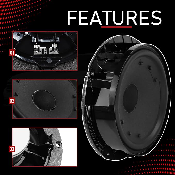 Front Door Speaker Assembly 6 Inch Compatible with Volkswagen | Compatible with 2011-2018 Volkswagen Jetta, 2012-2022 Passa, Audio Radio Bass Loudspeaker, Replaces 5C6035454A 5C6-035-454-A