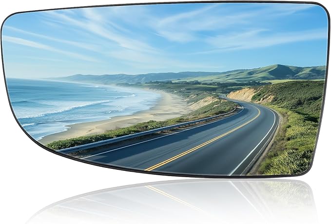 Driver Lower Side Mirror Glass Compatible with 2015-2025 Ford Transit 150 250 350 2023-2025 E-Transit Replace BK3Z17K707B BK3Z17K707C