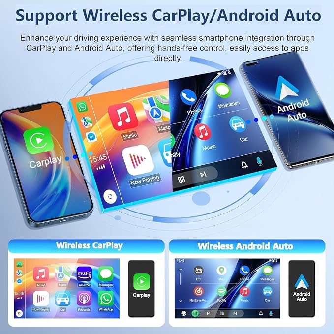 Android 13 Car Stereo for Hyundai Genesis 2009-2014, 2+64GB, 9-inch Touchscreen with CarPlay Android Auto, GPS Navigation, Bluetooth, WiFi, FM Radio, AHD Backup Camera