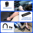18PCS Car Cleaning Kit, Car Interior Detailing Kit with Blue High Power Handheld Vacuum, Detailing Brush Set, Windshield Cleaner, Cleaning Gel, Complete Auto Accessories for Men, Women