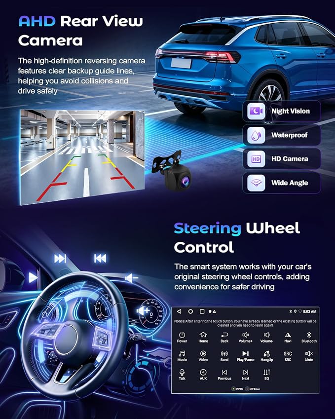 4+64G Android 15 Radio for Honda Insight 2009-2014 Wireless CarPlay Android Auto Car Stereo 5G WiFi GPS AHD Backup Camera Bluetooth 5.0 FM RDS DSP