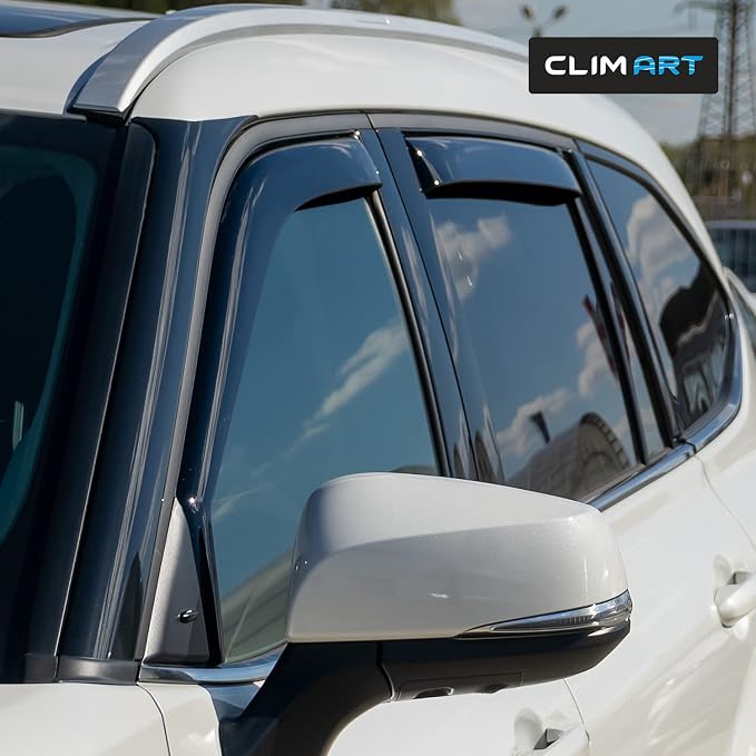in-Channel Incredibly Durable Rain Guards for Toyota Highlander 2020-2026, Original Window Deflectors, Vent Window Visors, Vent Deflector, 4 pcs. - 620143