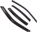 WD2-492 Dark Smoke 4 Pcs Set Window Visor (Outside Mount) Deflector Rain Guard Compatible with 1999-2005 BMW 323i 328i