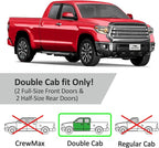 Voron Glass in-Channel Extra Durable Rain Guards for Trucks Toyota Tundra 2007-2021 Double Cab, Window Deflectors, Vent Window Visors, 4 Pieces - 230082