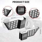 Metal Rear Door Pocket Storage Box for Jeep Wrangler JL JLU 4XE 2018-2026 & Gladiator JT 2020-2023 2023 2024 2025 2026 Accessories Door Storage Organizer Molle Panels, Flag, 2PCS