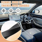 Car Seat Gap Filler Set of 2, Premium Interior Car Accessories, Multifunctional Car Storage Solution with Non-Slip Design, Fits Most Vehicles (Black)