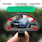 Blind Spot Car Mirror, Vehicle Adjustable 360 ° Rotation Auxiliary Convex Wide Angle Mirror, Auto Snap Way Clip On Side Rearview Mirror Universal for Car Truck SUV (A, Black)