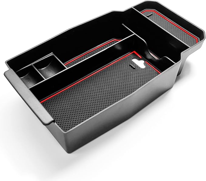 for 2023 2024 2025 2026 Mazda CX50 Center Console Organizer Tray | for 2023-2026 Mazda CX-50 Armrest Tray CX50 Central Consola Organizer Storage Box 2025 2026 Mazda CX50 Accessory (Red)