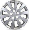 Hubcaps 16 inch Wheel Covers for 2013-2018 Models – Fits Nissan Sentra (Silver Single Piece)