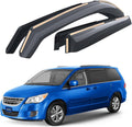 Goodyear Shatterproof in-Channel Window Deflectors for Volkswagen (VW) Routan 2009-2014, Rain Guards, Window Visors for Cars, Vent Deflector, Car Accessories, 4 pcs - GY008006