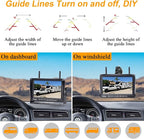 RV Backup Camera Wireless Plug and Play: Pre-Wired for Furrion System Recording Wide View Rear View Camera Clear Night Vision HD 1080P 7'' Touch Key Monitor for Trailer Camper Motorhome Y27-N