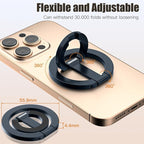 Magnetic Phone Ring for MagSafe Dual-Sided Magnetic Phone Grip Magnet Phone Stand Grip Compatible with iPhone 17/16/15/14/13 Pro Max Plus Mag Safe Accessory for Car Mounts (Blue)