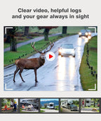 Wireless RV Backup Camera: 30Min Plug and Play Setup, Smooth Live View Even Past 60ft, 7.2" 1080P DVR Monitor, Super IR Night Vision Back up Camera Works with Pre-Wired RV, 5th Wheel, Trailer